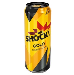 Big Shock! Gold energetický nápoj sycený 500ml